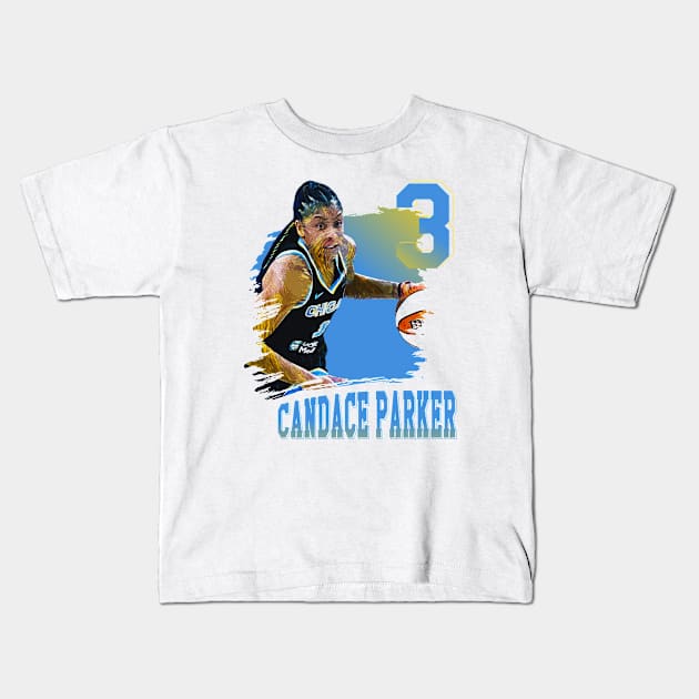 Candace Parker | 3 Kids T-Shirt by Aloenalone